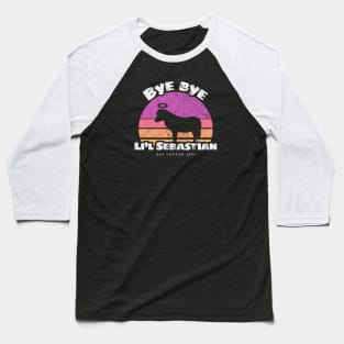 Bye bye Li'l Sebastian • Est Pawnee 1986 (Warm) Baseball T-Shirt